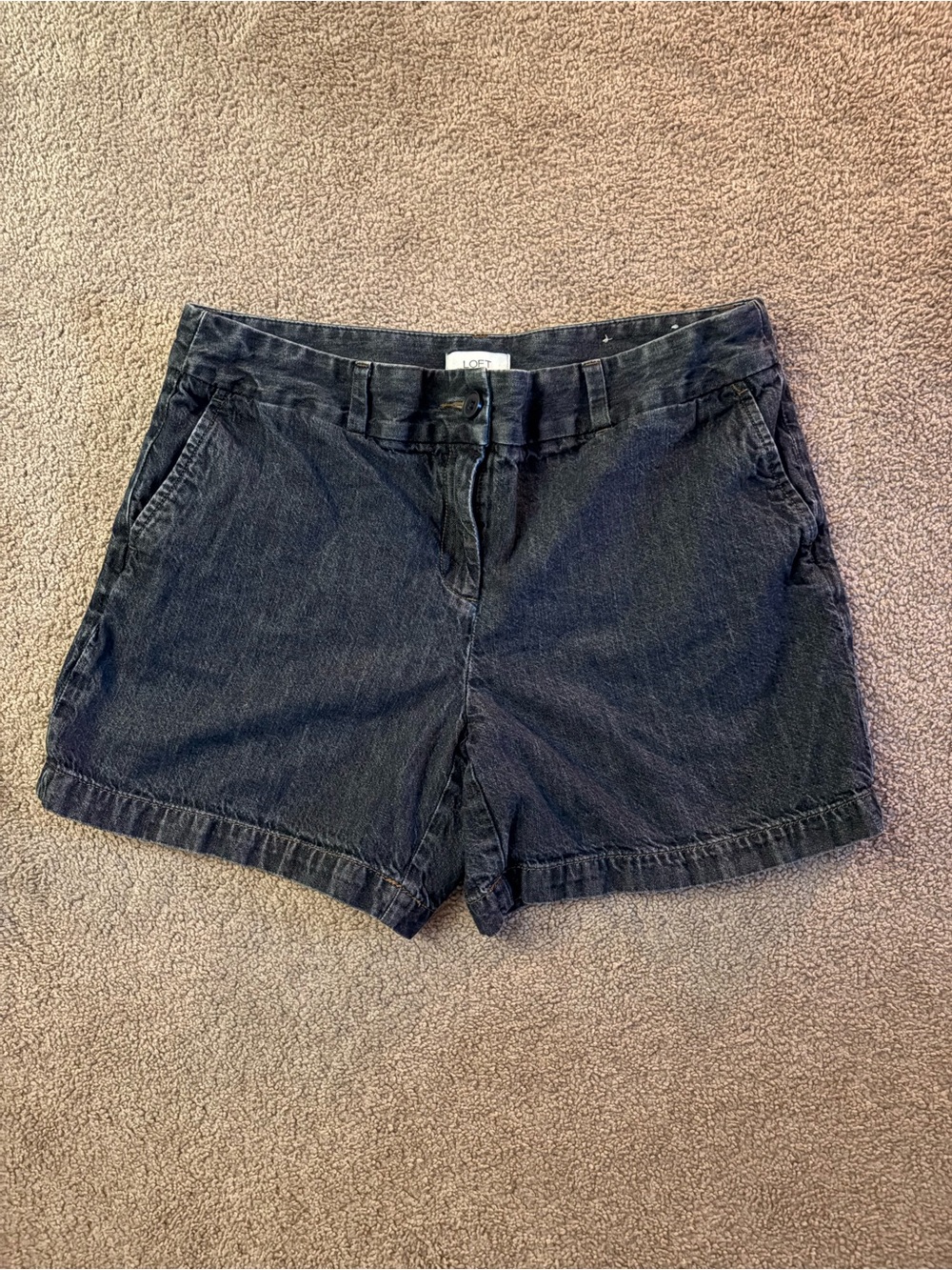 LOFT Denim High-Rise Shorts